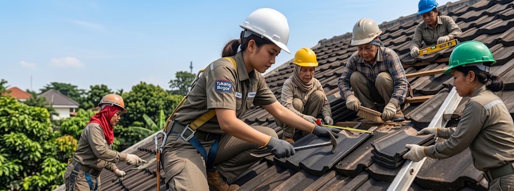 Pengecekan Atap Bocor di Baranangsiang